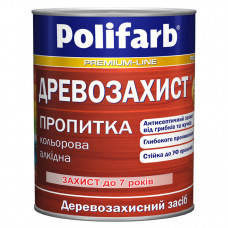 ДЕРЕВОЗАХИСТ алкідна пропитка Polifarb, безбарвна, 0,7 кг