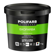 Фарба водоемульсія  Polifarb Екофарба, 1,4кг