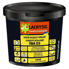 Клей ПВА універсальний водно-дисперсійний,D3-10кг, LACRYSIL
