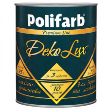 Фарба емаль ПФ-115 для дерева та металу Dekolux жовта 0,7 кг.