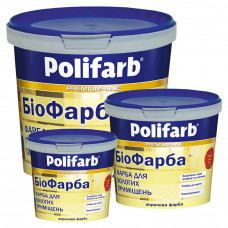 Фарба водоемульсія Polifarb,Біофарба 1,4 кг