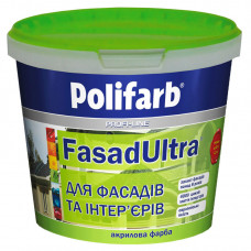 Фарба фасад-ультра Поліфарб 1,4кг.